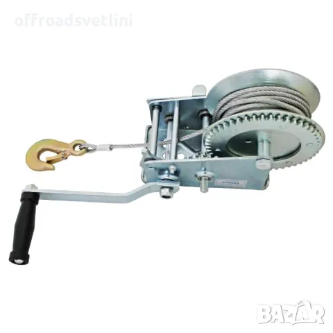 Ръчна лебедка със стоманено въже 2500 LBS 1100 KG, снимка 3 - Аксесоари и консумативи - 49498863