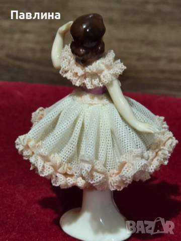 Дрезденска порцеланова балерина, снимка 6 - Статуетки - 52189996