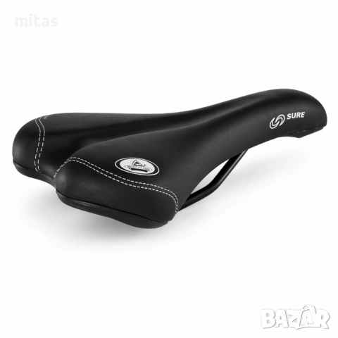 Седалка за велосипед Selle Monte Grappa Sure, черна, Made in Italy, снимка 4 - Аксесоари за велосипеди - 47370113