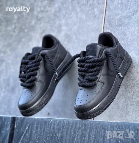 Nike Air Force 1 Black Черни Дамски Маратонки 