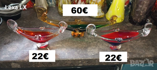 вази тип Мурано, снимка 2 - Вази - 53500382