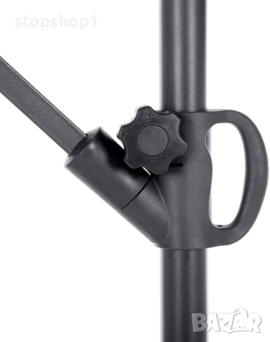 Hespéride - Кръгъл конзолен чадър Janeiro в шистово сиво - 3 м - Шистово сиво, снимка 5 - Градински мебели, декорация  - 53859629