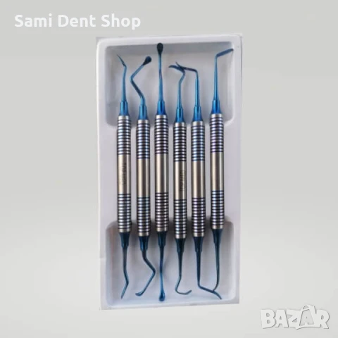 Синус лифт сет – 6 титанизирани инструмента от немска стомана