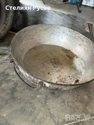 1601 медна тава за лютеница / 6.8кг бакър цена 90 евро или 176,02 лв   диаметър 67см , височина 21 с, снимка 4 - Други - 53123146