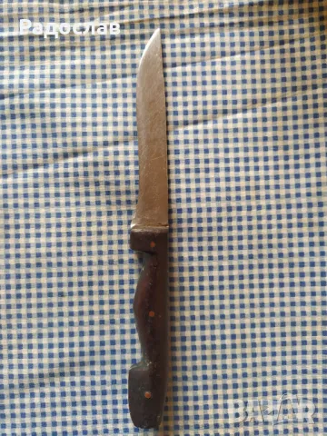 Стар нож с дръжка от рог, снимка 2 - Ножове - 49964274