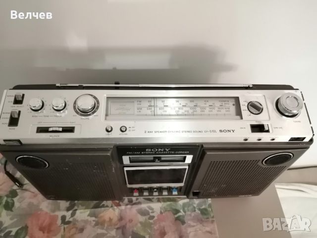 Sony cf-570l, снимка 3 - Радиокасетофони, транзистори - 45614454