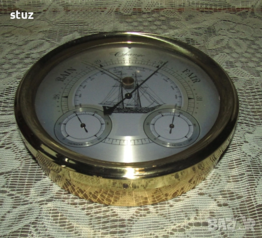 Голям троен уред за стена, барометър, влагомер и термометър, снимка 6 - Декорация за дома - 54149538
