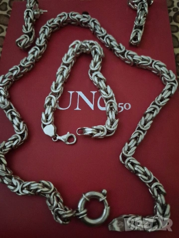 масивен сребърен комплект, снимка 2 - Бижутерийни комплекти - 53060169