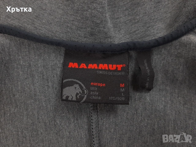 Mammut Logo ML Hooded - Оригинално мъжко горнище размер М, снимка 13 - Спортни дрехи, екипи - 53638794