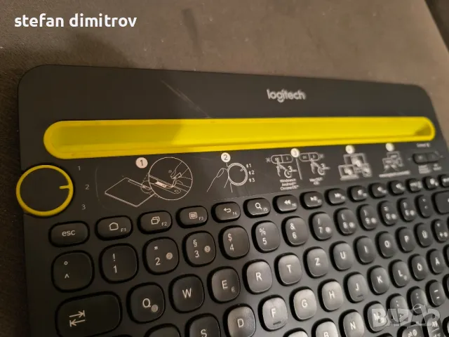 Logitech K480 Bluetooth клавиатура , снимка 4 - Клавиатури и мишки - 47046279