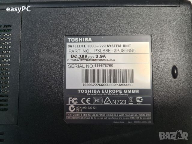 Toshiba Satellite L300-229 на части , снимка 7 - Части за лаптопи - 46100190