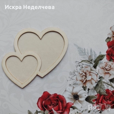 Материали за Св.Валентин от бирен картон, снимка 6 - Други - 52988394