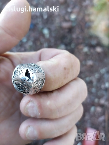 Много стар сребърен пръстен, снимка 4 - Антикварни и старинни предмети - 52772474