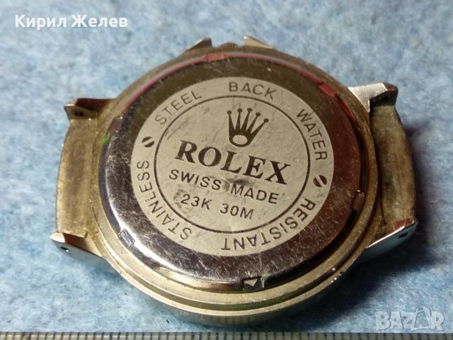 ROLEX ЕФЕКТНА РЕПЛИКА на РОЛЕКС - КРАСИВ КВАРЦОВ РЪЧЕН ЧАСОВНИК 43073, снимка 2 - Мъжки - 45101512