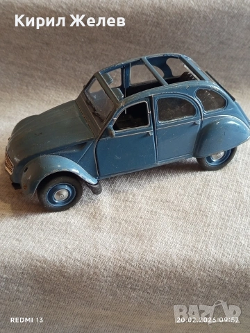 Метална количка CITROEN 2 CV винтидж за КОЛЕКЦИЯ ДЕКОРАЦИЯ 49041, снимка 3 - Колекции - 53557573