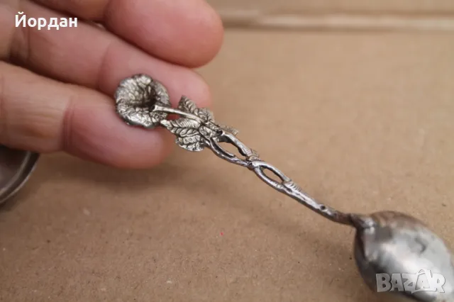 3 броя сребърни лъжички , снимка 7 - Други ценни предмети - 49862411