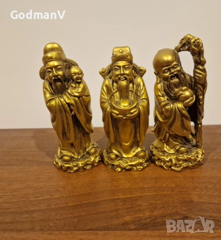 🧧✨ Трите китайски мъдреци Fu – Lu – Shou, снимка 2 - Статуетки - 52679750