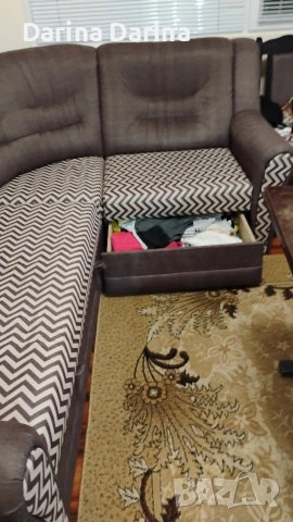 Холов ъгъл , снимка 3 - Дивани и мека мебел - 53804809