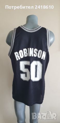 Champion David Robinson #50 San Antonio Spurs Vintage 90S Mens Size 44 - S /M ОРИГИНАЛ! МЪЖКИ Баскет, снимка 4 - Спортни дрехи, екипи - 45996578