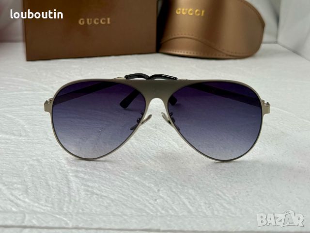 Gucci 2024 мъжки дамски унисекс слънчеви очила авиатор 5 цвята, снимка 6 - Слънчеви и диоптрични очила - 45521172