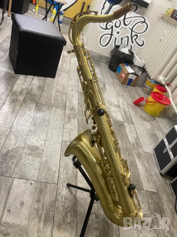 Classic Cantabile (Германия) TS-450 Bb Brushed Tenor Sax Тенор Саксофон, снимка 3 - Духови инструменти - 53613357
