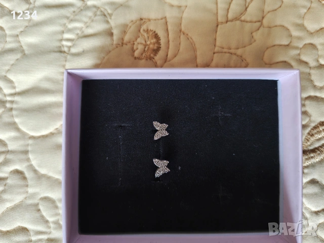 дамски сребърни обеци , снимка 4 - Обеци - 53692612