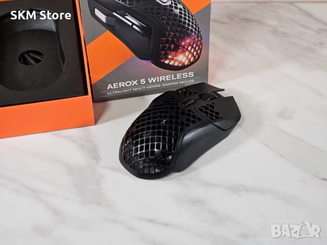 SteelSeries Aerox 5 Wireless – ултралека мишка за истински геймъри, снимка 3 - Клавиатури и мишки - 52669658