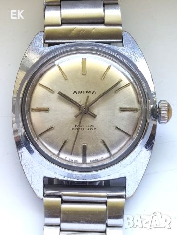 Швейцарски часовник Anima, работи, снимка 1 - Мъжки - 46227187