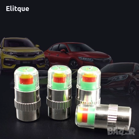 Манометър-капачка  за налягането в гумите на превозното средство, снимка 7 - Други стоки за дома - 52902660