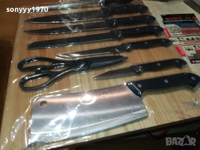 КОМПЛЕКТ НОЖОВЕ С ДЪСКА САТЪР МАСАТ ОТ ГЕРМАНИЯ 2705251118, снимка 3 - Колекции - 50441569