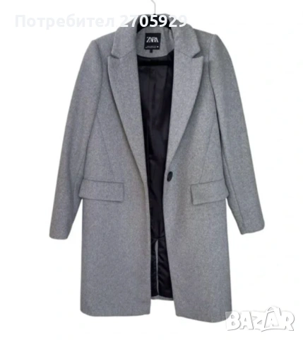 Вълнено палто Zara размер XS , снимка 3 - Палта, манта - 51512356