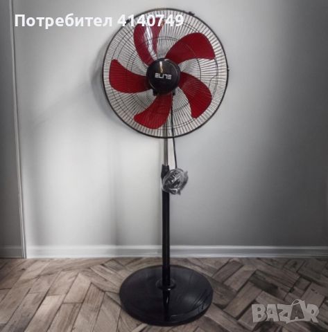 Вентилатор на стойка Elite EFS-1304 - 100w - кръгла метална стойка, снимка 1 - Други стоки за дома - 46357648