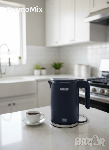 Електрическа кана за вода Nexser NS-1890 1500W кана за топла вода чайник, снимка 4 - Кани - 53531524