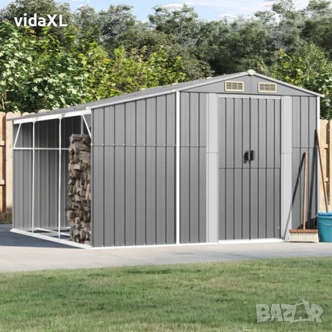 vidaXL Градинска барака, сива(SKU:3188290), снимка 2 - Други - 53782201
