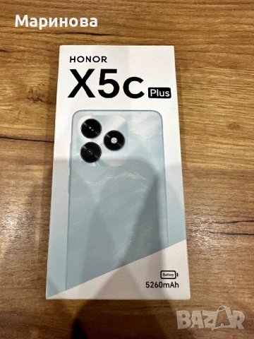Нов! Honor X5C Plus Dual 64GB черен, снимка 3 - Други - 53190420