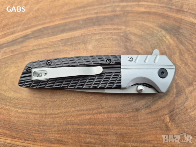 Сгъваем джобен нож с дървена дръжка СМ133, снимка 4 - Ножове - 51406529