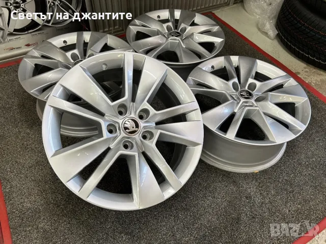 Джанти 17 Цола 5х112 за Skoda Octavia Karoq Superb Оригинални , снимка 3 - Гуми и джанти - 46847882