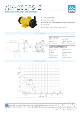 Водна помпа Pan World NH-200PS-Z Solenoid pump (2 броя), снимка 3 - Водни помпи - 46662965