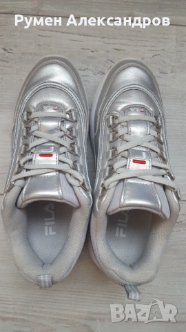 Сив металик маратонки FILA STRADA F WOMEN за момиче с р-р EUR38, снимка 5 - Маратонки - 53851568