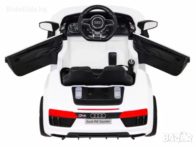 Audi R8 12V – Детска акумулаторна кола, Бяла, EVA гуми, снимка 5 - Детски велосипеди, триколки и коли - 50419013