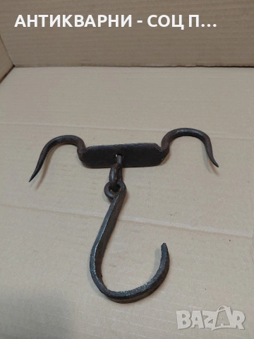 Соц Стар Ръчно Кован Ченгел За Дране На Животни. НОМЕР 391., снимка 6 - Антикварни и старинни предмети - 54237767