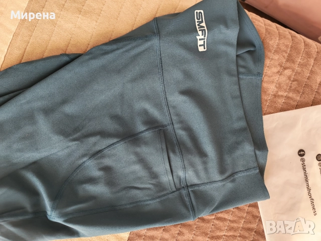 Чисто НОВ спортен клин SMFIT, цвят аква, снимка 5 - Спортни екипи - 52955020