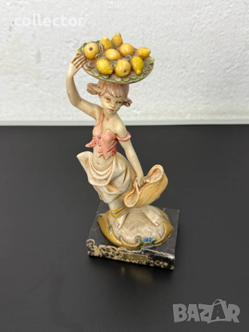 Италианска фигура - „Продавачка на плодове“. №8048, снимка 6 - Колекции - 54028392
