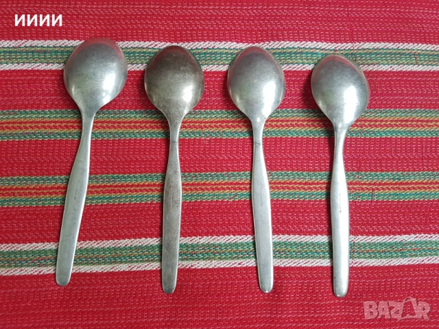Посребрени лъжици Berndorf 4 бр, снимка 2 - Антикварни и старинни предмети - 52351460