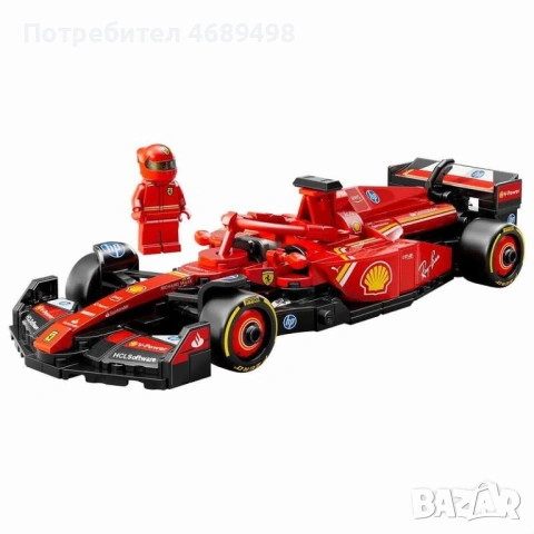 LEGO Speed Champions F1 Ferrari SF-24 – Formula 1 конструктор болид – официален LEGO F1 модел, снимка 3 - Конструктори - 53169821