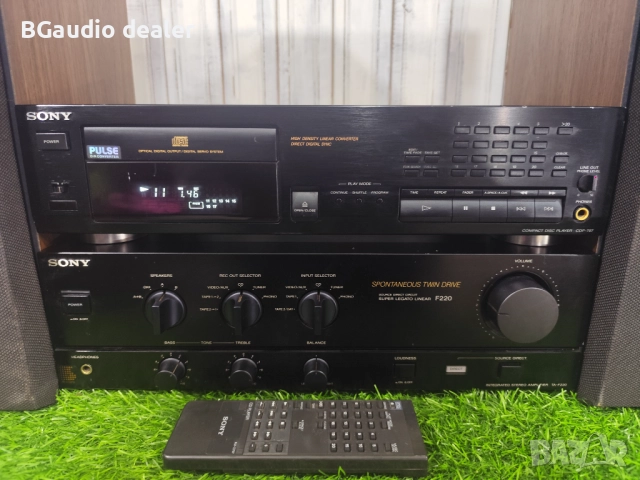 Sony F-220 + Sony CDP-797+Sony SS e44, снимка 5 - Ресийвъри, усилватели, смесителни пултове - 51868982