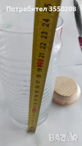 Буркан с дървено капаче, 1,5л, снимка 8 - Други - 45034472