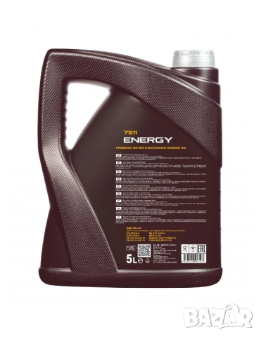 Моторно масло MANNOL ENERGY 5W-30 5L., снимка 2 - Аксесоари и консумативи - 53748447
