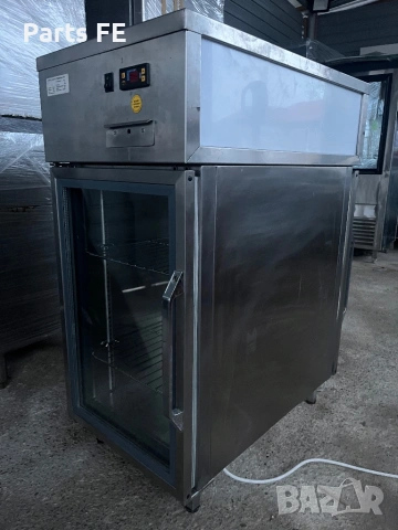 Хладилна витрина професионална с две срещуположни врати салатен бар демонстративна витрина