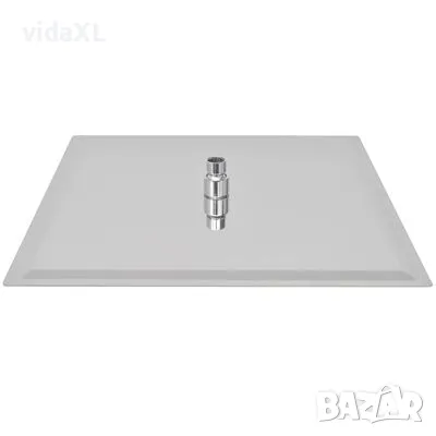 vidaXL Душ пита от неръждаема стомана, 40x40 cм, квадратна(SKU:142162), снимка 3 - Други - 49562487